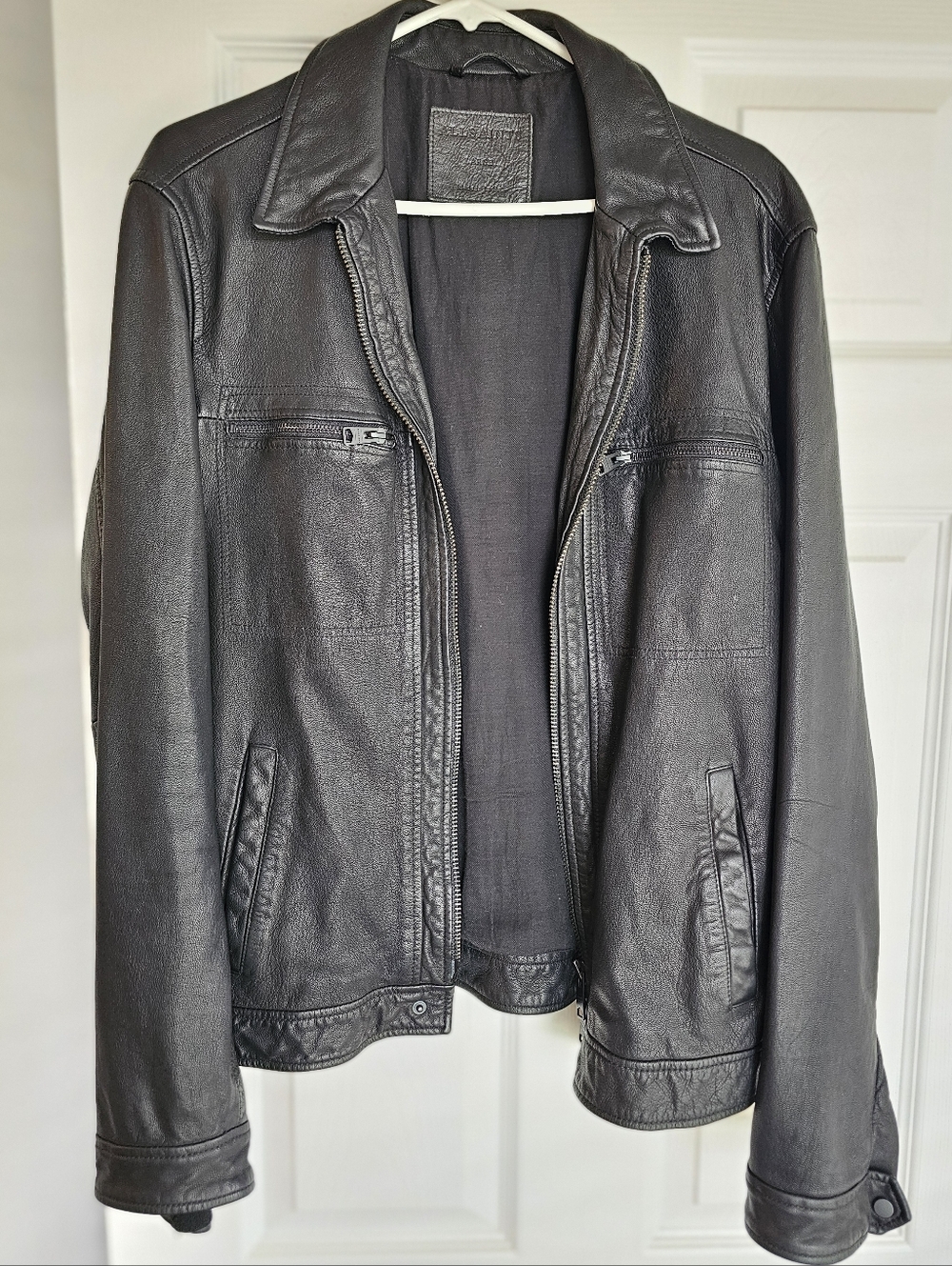 All Saints Black Leather Jacket